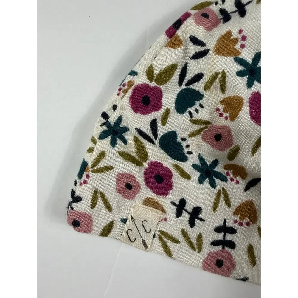 Little Sleepies Bamboo Knotted Gown Pink Newborn + Childhoods Floral Hat Newborn